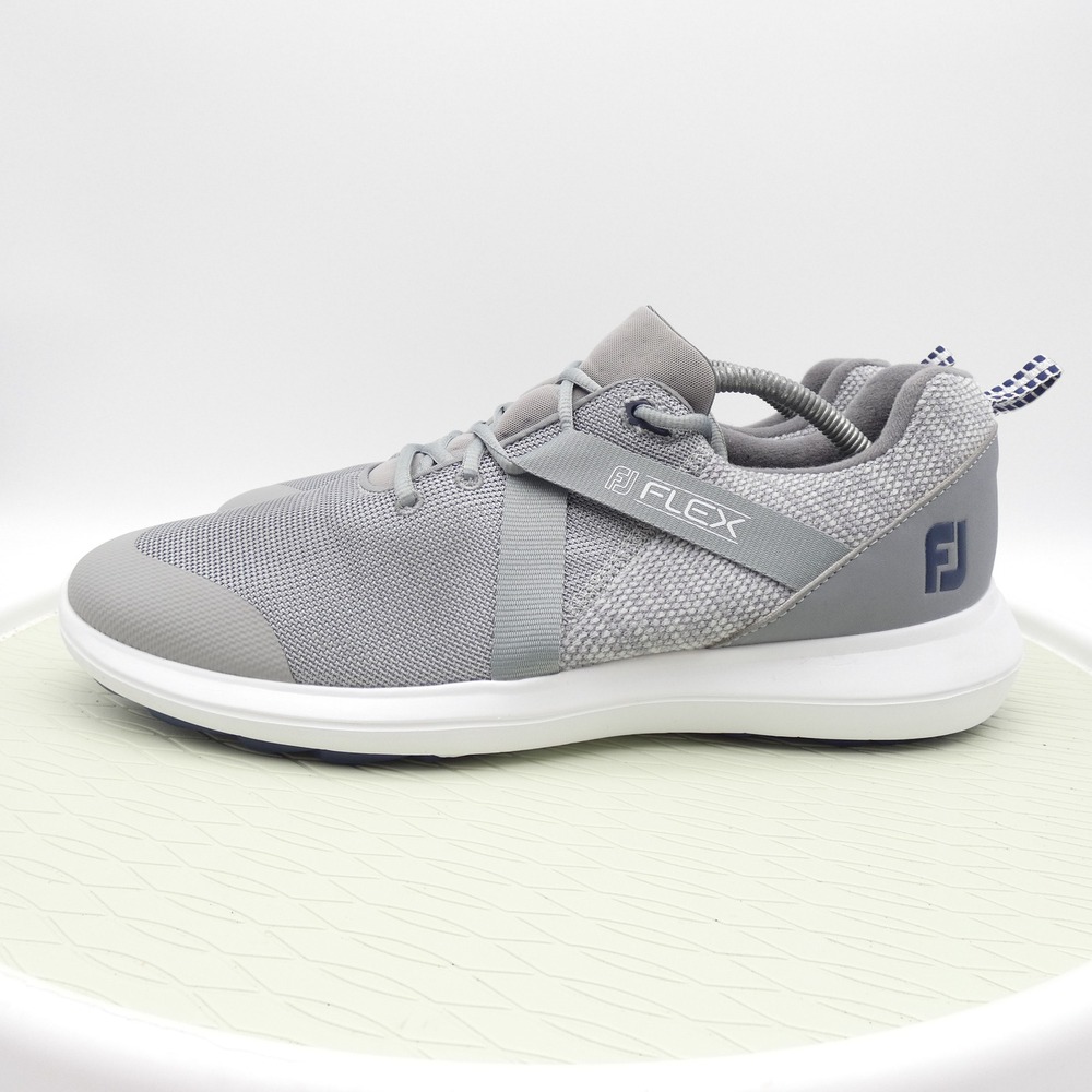 FootJoy Flex Mens Golf Shoes Grey Spikeless Mesh Sneakers 56106 Size 11.5 M